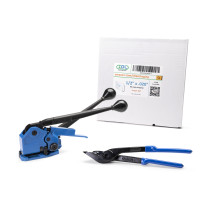 PRO 1/2" Steel Strapping Kit, 1100 lbs Break Strength – with Innovative IDL-17-12 Combination Tool